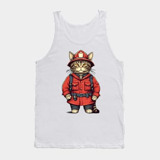 Whiskered Fire Guardian Tank Top